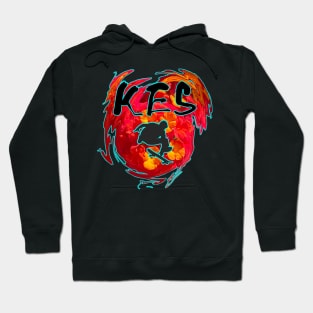 Neon fire Hoodie